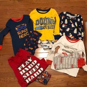 5 pairs boys pajama lot!